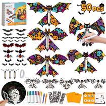 Kit de artes e ofícios JOY SPOT! 50 unidades de morcegos de pintura DIY para crianças