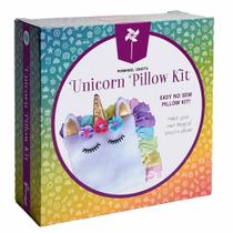 Kit de Artesanato Almofada Pinwheel Unicornio com Chifre Metálico