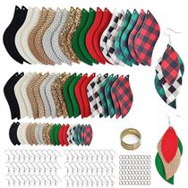 Kit de artesanato artístico AOUXSEEM, conjunto de 181 peças de brincos de folha de Natal