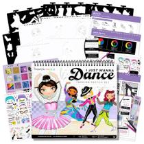 Kit de artesanato artístico: conjunto de esboços Fashion Angels I Just Wanna Dance Kit de artesanato artístico: conjunto de esboços Fashion Angels I Just Wanna Dance