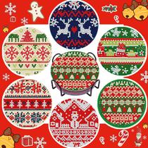 Kit de artesanato artístico DOTSOPS Christmas Diamond Painting Coasters Kit de artesanato artístico DOTSOPS Christmas Diamond Painting Coasters