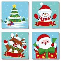 Kit de artesanato artístico Fotasmua Christmas Paint by Numbers 20x20 cm Kit de artesanato artístico Fotasmua Christmas Paint by Numbers 20x20 cm