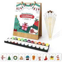 Kit de artesanato artístico PeakLuv 2026, calendário Paint by Numbers, 18x22cm Kit de artesanato artístico PeakLuv 2026, calendário Paint by Numbers, 18x22cm
