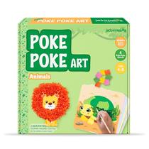Kit de artesanato artístico Poke Poke jackinthebox Animals Theme Kids 4-8 Kit de artesanato artístico Poke Poke jackinthebox Animals Theme Kids 4-8
