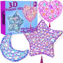 Kit de artesanato Beilunt 3D String Art Lantern com 20 lâmpadas LED de 6 a 12 anos