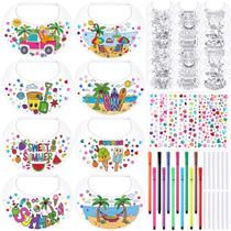 Kit de Artesanato Bonuci com 24 Viseiras de Espuma Coloridas para DIY