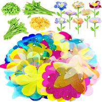 Kit de Artesanato ChainnForces Buquê de Flores de Tecido DIY 32 peças Kit de Artesanato ChainnForces Buquê de Flores de Tecido DIY 32 peças