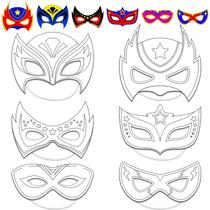 Kit de artesanato chiazllta Color Your Own Super Theme Hero Mask Kids