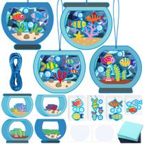 Kit de artesanato Chiisong Fishbowl Paper Crafts para crianças com 24 conjuntos
