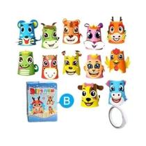 Kit De Artesanato Com Adesivo De Copo De Papel 3D DIY Para Crianças 12 Peças Brinquedos Educativos