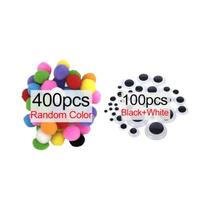 Kit De Artesanato Com Bastões De Chenille Coloridos DIY Bolas Fluffy Feitas À Mão Olhos Artclass Kit De Artesanato Com Bastões De Chenille Coloridos DIY Bolas Fluffy Feitas À Mão Olhos Artclass