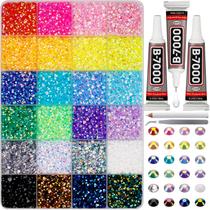 Kit de Artesanato com Strass de Resina Worthofbest 17000 Peças 4 mm Kit de Artesanato com Strass de Resina Worthofbest 17000 Peças 4 mm