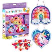 Kit de artesanato Creativity for Kids Pom Pom Pictures de 3 anos ou mais Kit de artesanato Creativity for Kids Pom Pom Pictures de 3 anos ou mais