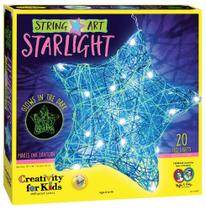 Kit de artesanato Creativity para crianças String Art Star Light com LED