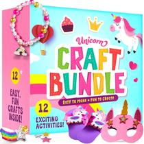 Kit de artesanato Dan & Darci Unicorn 12 projetos para meninas de 3 anos ou mais