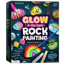 Kit de artesanato Dan e Darci Glow in The Dark Rock Painting Kids 4-12
