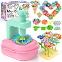 Kit de artesanato de buquê de flores beefunni para crianças de 4 a 8 anos Kit de artesanato de buquê de flores beefunni para crianças de 4 a 8 anos
