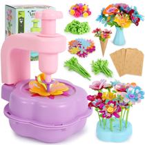 Kit de artesanato de flores DAISRED para meninas de 4 a 8 anos com máquina de buquês Kit de artesanato de flores DAISRED para meninas de 4 a 8 anos com máquina de buquês