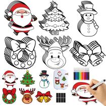 Kit de artesanato de Natal Lonfliness, 30 unidades de ímãs DIY