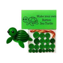 Kit De Artesanato DIY De Ornamento De Tartaruga Marinha Com Botões Para Decorações De Árvore De