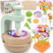 Kit de artesanato DIY Toy Toyly Flower Market com buquês de flores em tecido