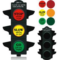 Kit de artesanato Eaasty Christian Traffic Light, 30 unidades para crianças Kit de artesanato Eaasty Christian Traffic Light, 30 unidades para crianças