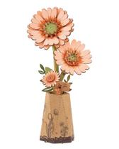 Kit de artesanato em 3D para quebra-cabeça Rowood Orange Gerbera Daisy Flower