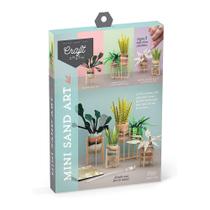 Kit de artesanato em areia Craft Crush Faux Plant - DIY Home Decor