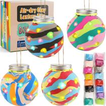 Kit de artesanato GadgetGlee Air Dry Clay Lantern para crianças com mais de 6 anos
