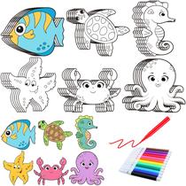 Kit de artesanato Gemscream Ocean Animals, ímãs para crianças (30 conjuntos) Kit de artesanato Gemscream Ocean Animals, ímãs para crianças (30 conjuntos)