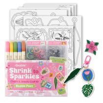 Kit de Artesanato Grabie Shrink Art Joias com Mais de 25 Formas e Marcadores Kit de Artesanato Grabie Shrink Art Joias com Mais de 25 Formas e Marcadores