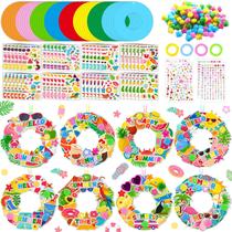 Kit de artesanato Hollowfly Summer Wreath Hello Summer DIY 48 conjuntos