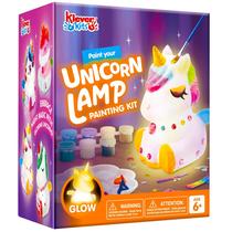 Kit de artesanato Klever Kits Unicorn Night Light DIY Paint