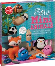 Kit de artesanato Klutz Sew Mini Animals com livro para crianças maiores de 8 anos Kit de artesanato Klutz Sew Mini Animals com livro para crianças maiores de 8 anos