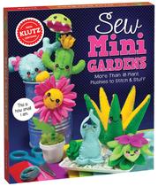 Kit de artesanato Klutz Sew Mini Gardens com livro de 52 páginas Kit de artesanato Klutz Sew Mini Gardens com livro de 52 páginas