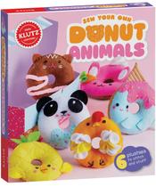 Kit de artesanato Klutz Sew Your Own Donut Animals Brown para crianças a partir de 8 anos Kit de artesanato Klutz Sew Your Own Donut Animals Brown para crianças a partir de 8 anos