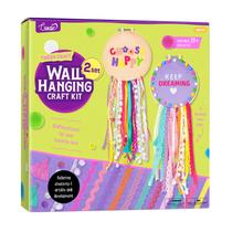 Kit de artesanato LAOESE Dream Catcher Kids' Felt Sewing, 2 conjuntos de 6 a 12 anos