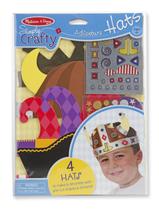 Kit de Artesanato Melissa & Doug - Chapéus de Aventura (Pirata, Viking, Bobo e Rei)