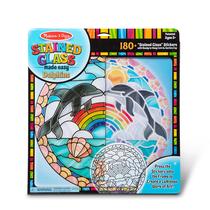 Kit de artesanato Melissa & Doug Stained Glass Dolphins Kids 5+