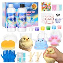Kit de Artesanato MerriVibe Taba Squishy com Molde de Silicone DIY