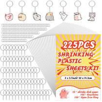 Kit de artesanato OFNMY Shrinky Dink Lençóis com chaveiros para crianças Kit de artesanato OFNMY Shrinky Dink Lençóis com chaveiros para crianças