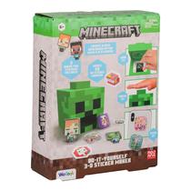 Kit de Artesanato Paladone Minecraft Creeper Criador de Adesivos 3D