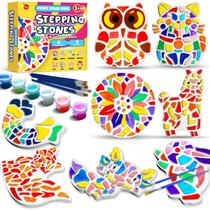 Kit de Artesanato Pedras para Caminho EggSun 8 Peças com Tinta Fosforescente Kit de Artesanato Pedras para Caminho EggSun 8 Peças com Tinta Fosforescente