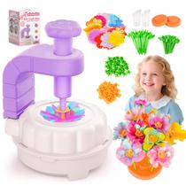 Kit de artesanato: pintura de vento, tecido DIY, buquês de flores para meninas de 3 a 12 anos