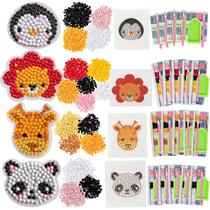 Kit de artesanato SCS Direct para festa de aniversário infantil Diamond Zoo 20 quilates