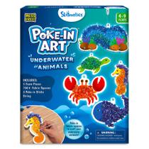 Kit de artesanato Skillmatics Poke-in Art Animais subaquáticos de 4 a 9 anos