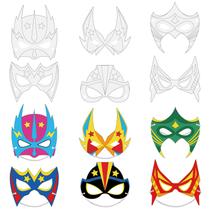 Kit de artesanato Sosation Color Your Own Hero Masks DIY Paper Kids Kit de artesanato Sosation Color Your Own Hero Masks DIY Paper Kids