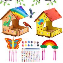 Kit de artesanato THWAS-LIGHT Bird Feeder Wind Chime DIY Kids Crafts 3-12 Kit de artesanato THWAS-LIGHT Bird Feeder Wind Chime DIY Kids Crafts 3-12