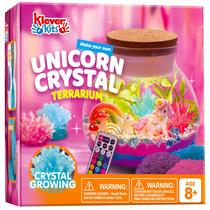Kit de artesanato Unicorn Crystal Terrarium Kits Klever com luz LED