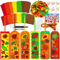 Kit de artesanato Winlyn Fall Leaf, marcadores, decorações para crianças, 36 conjuntos